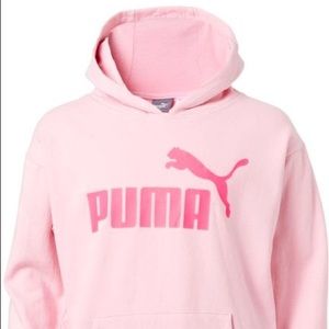 PINK Puma hoody with gray Puma leggings. Large.